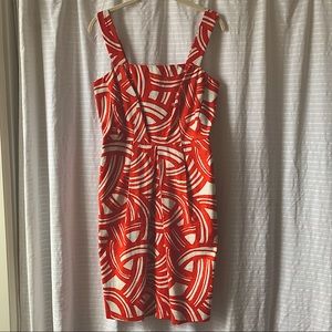 NWT Banana Republic red white graphic summer dress